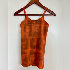 DYNAMIC Orange Vintage-Style Photo Collage Cami - one size